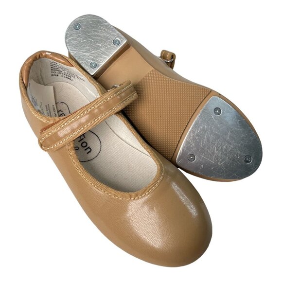 Tap Shoes Size 2.5  Girls Revolution. Excellent.  self fasterns/hook and loop - Picture 7 of 8
